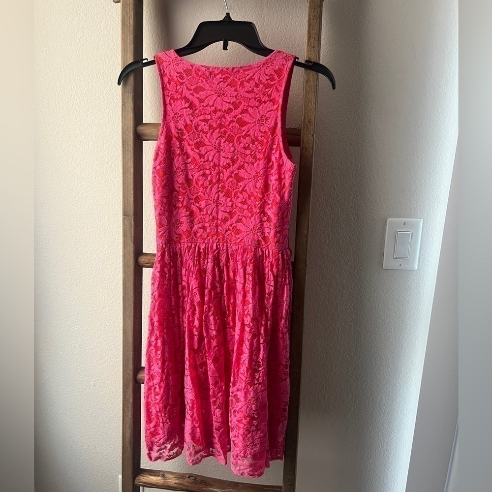 UP by Ultra Pink - size small lace pink dress - Picture 2 of 4